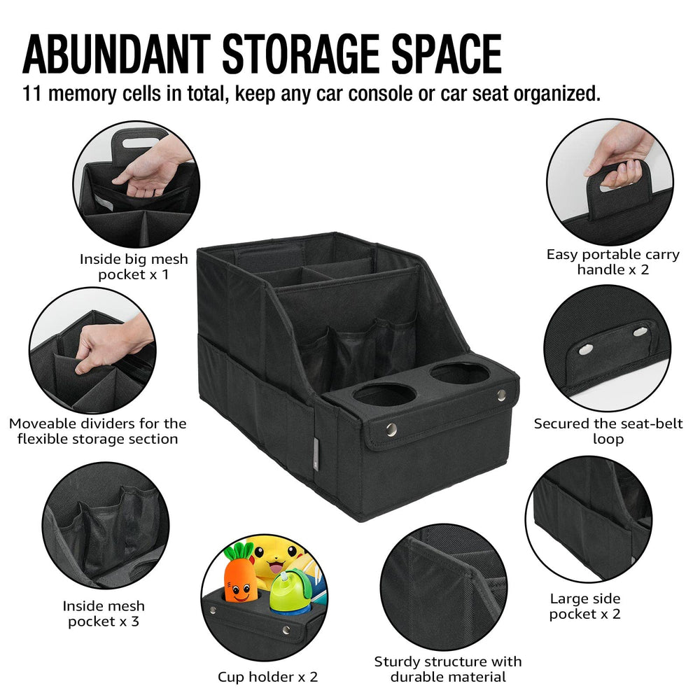 MULISOFT non-slip bottom enhances stability on the car seat.