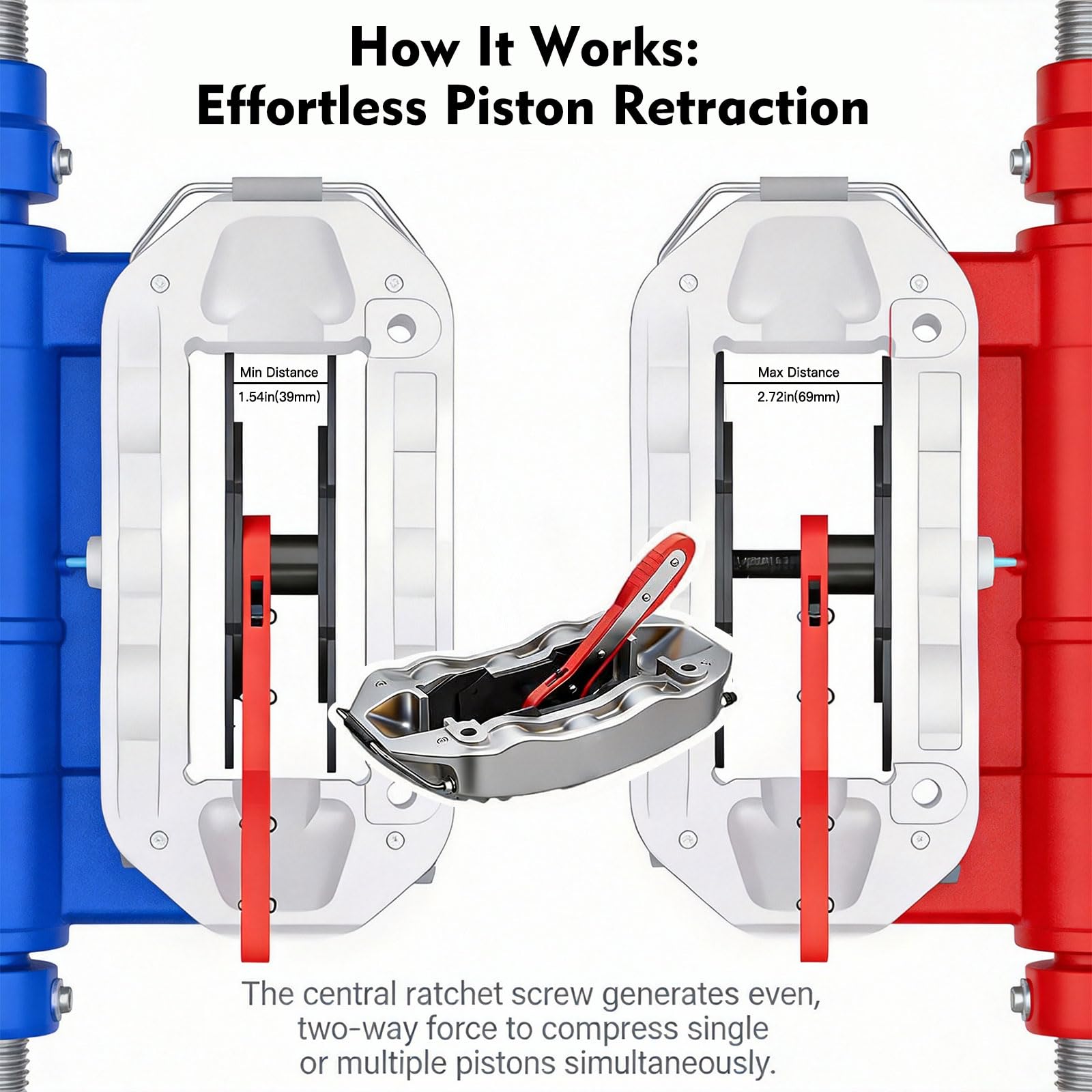 Mumicol hanging hooks support the caliper and protect hoses