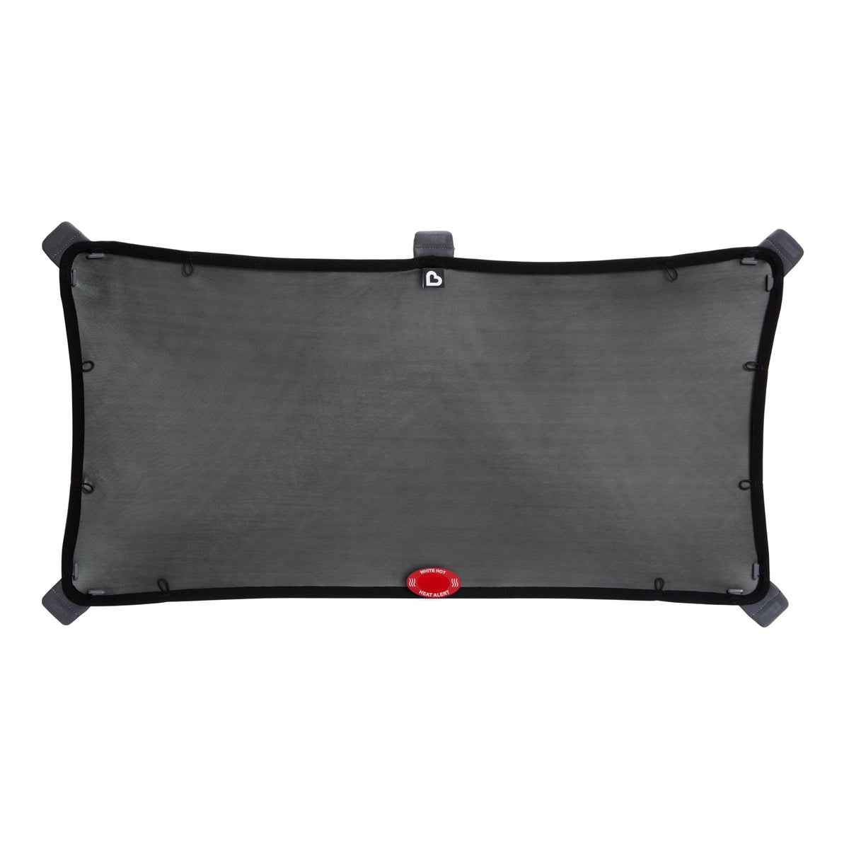 Munchkin Brica magnetic sun shade extends to cover large car windows.