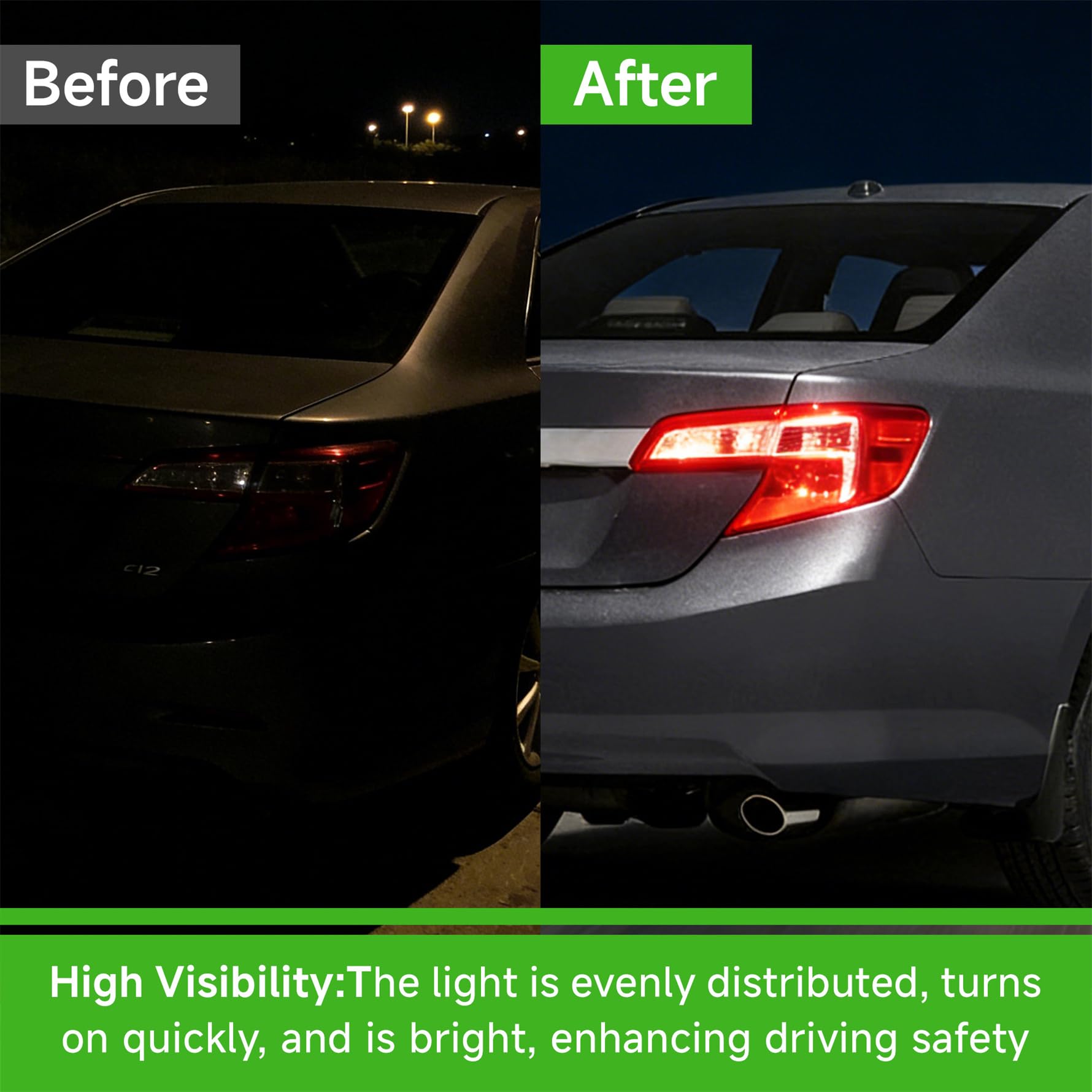 Munirater Camry tail light right side installed example, factory-fit convenience.