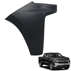 Munirater right-side bumper end cap extension in black enhances Silverado 1500 exterior protection