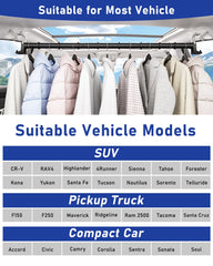 MUOFAHYI dual-hook design adapts to multiple vehicle sizes for easy organization