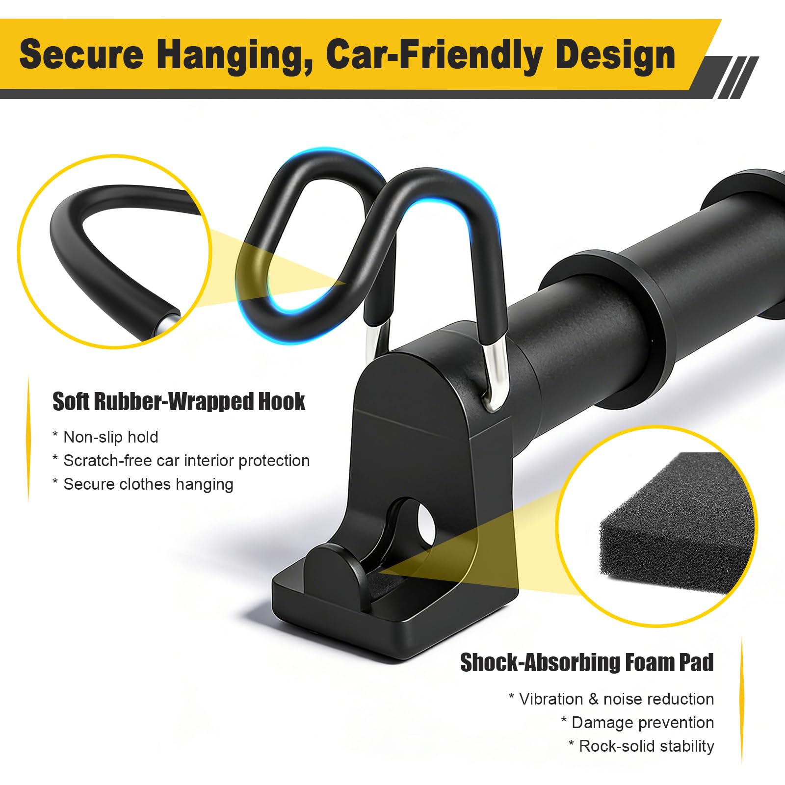 MUOFAHYI included hooks and pegs increase hanging versatility during trips