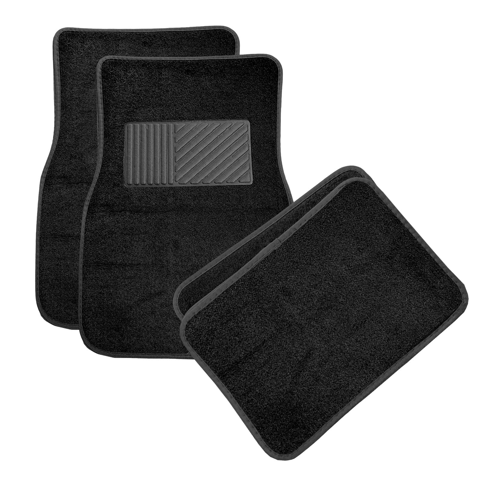 MUQIDA car floor mats anti-slip black keep feet secure while driving.