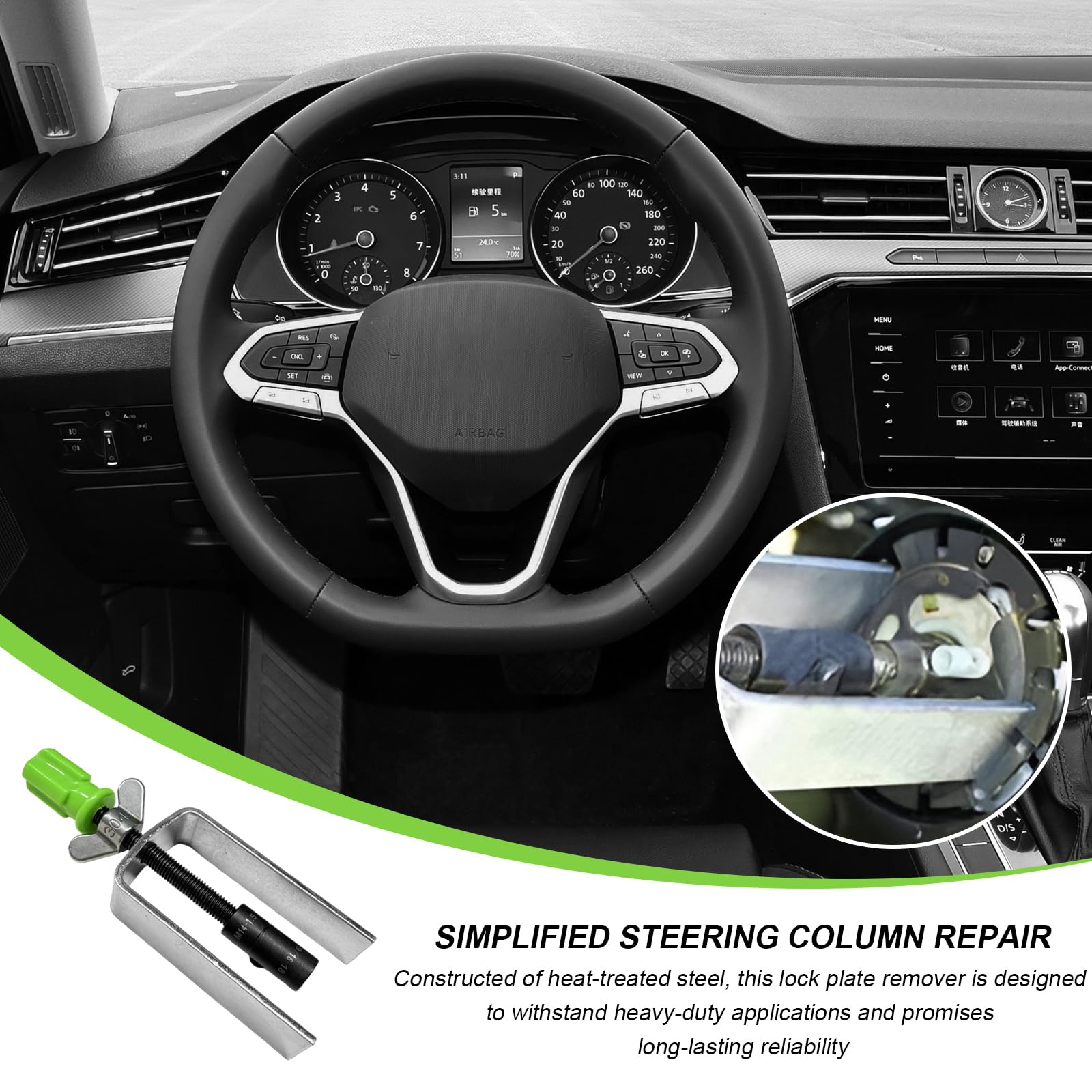 MUQIDA compact size fits neatly in a toolbox or vehicle glove box.