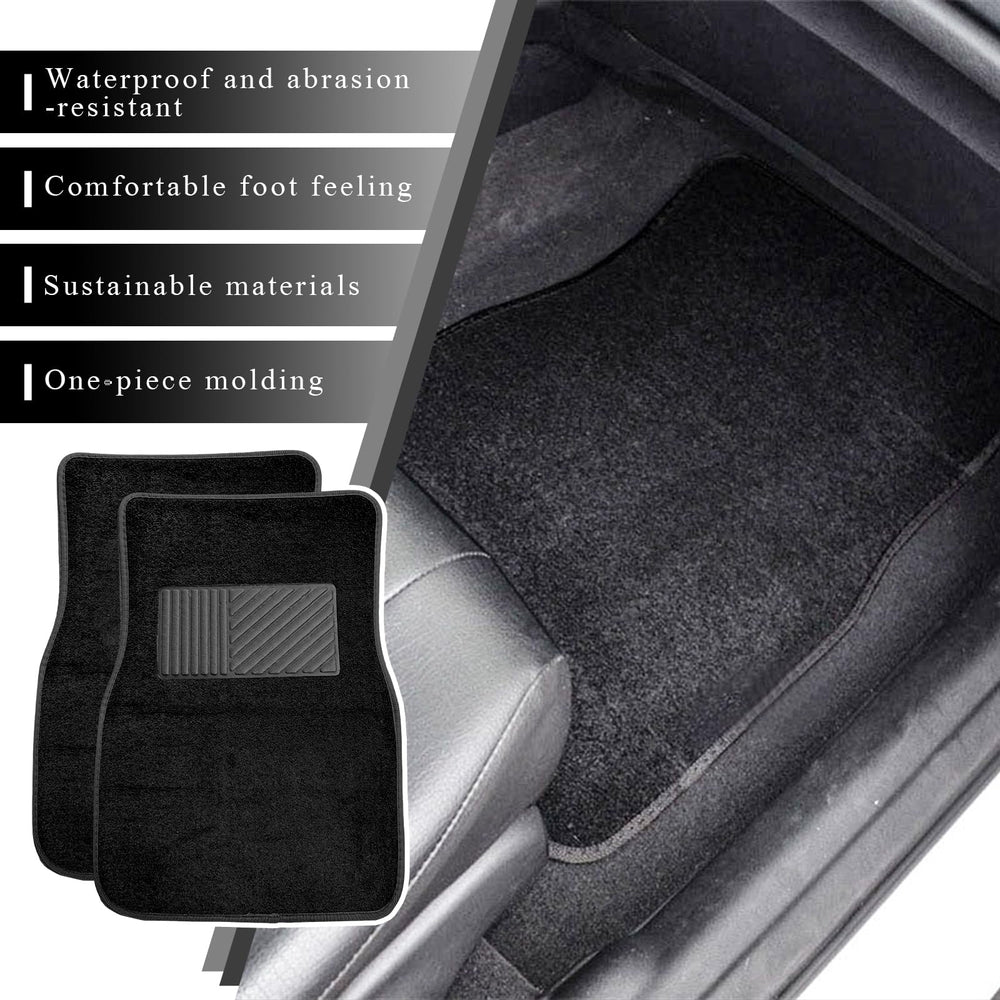 MUQIDA durable floor mats protection black guard interior against wear and dirt.
