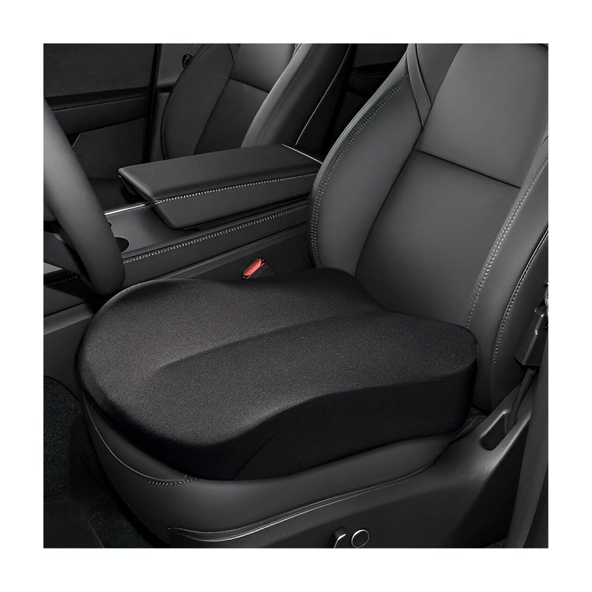 MUQIDA memory-foam ergonomic seat cushion for long drives reducing hip pressure.