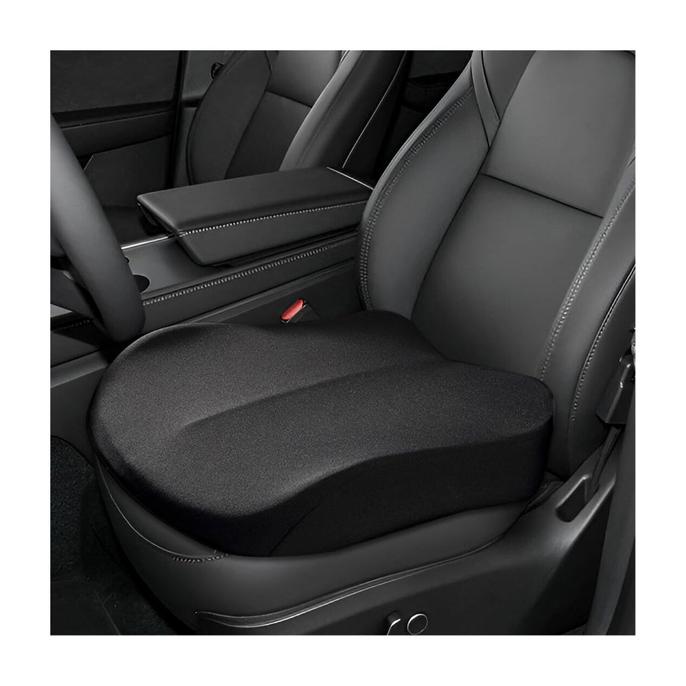 MUQIDA memory-foam ergonomic seat cushion for long drives reducing hip pressure.