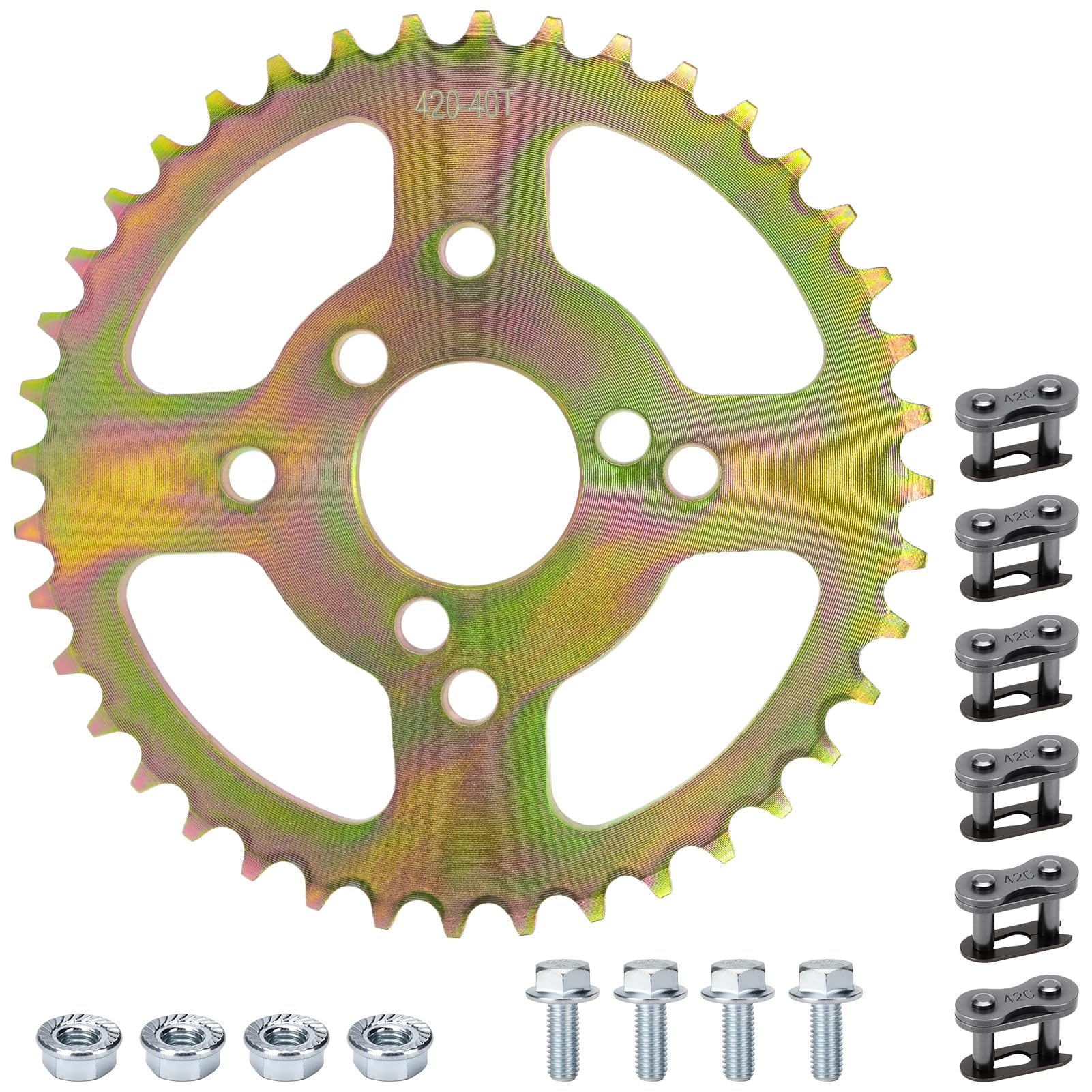MurDvll 40T high-torque rear chain sprocket with Coleman B200R for reliable power transfer.