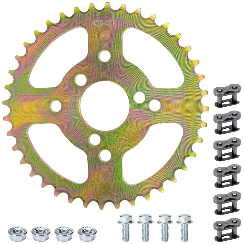 MurDvll 40T high-torque rear chain sprocket with Coleman B200R for reliable power transfer.