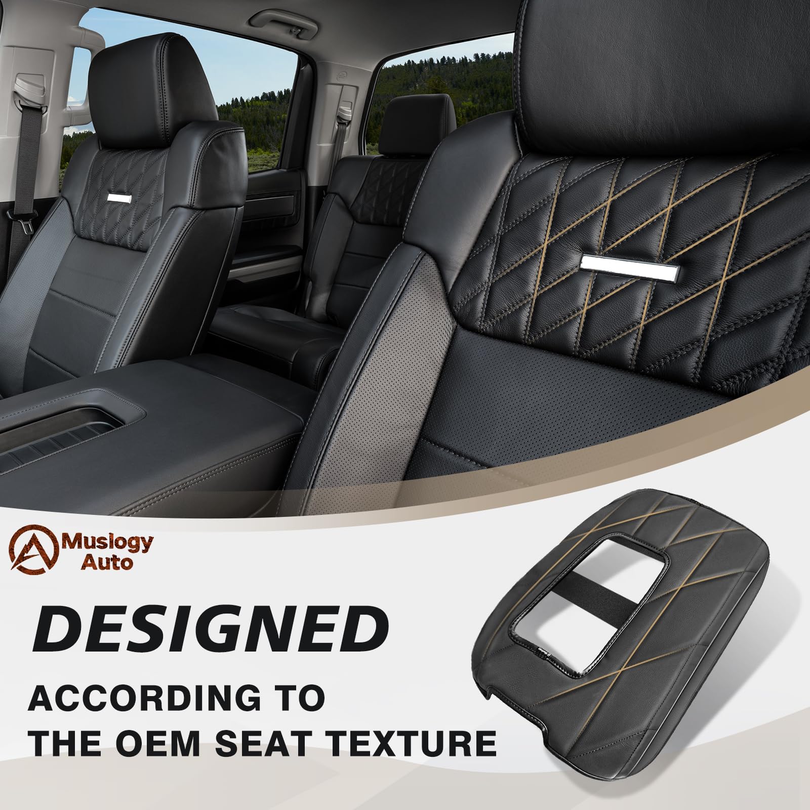 Muslogy armrest cover with breathable texture provides comfortable grip