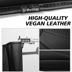 Muslogy vegan leather armrest cover highlights premium texture and durable protection.