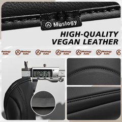 Muslogy vegan leather armrest cover adds premium feel and interior harmony.
