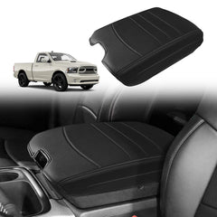Muslogy center console armrest cover for Dodge Ram 2013-2018 protects against wear