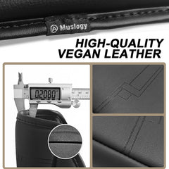 Muslogy Frontier armrest cover stitch detail demonstrates durable construction