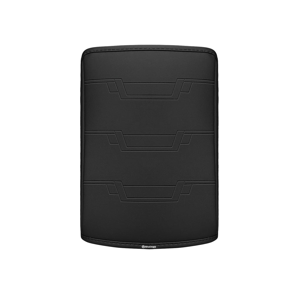 Muslogy vegan leather surface provides soft touch during drives