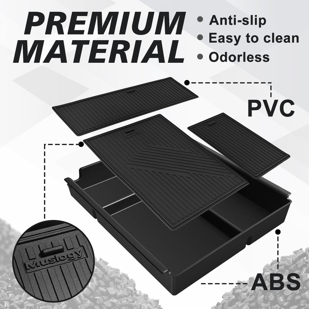 Muslogy compartmental design clearly separates gear for quick access.