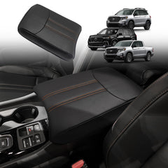Muslogy center console cover for Honda Pilot 2023-2026 showing a snug fit and protection