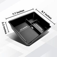 Muslogy center console divider with card slot tray for quick essentials.