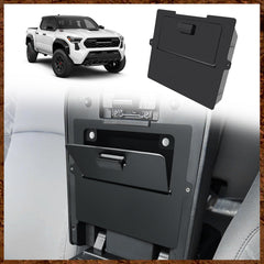 Muslogy center console hidden organizer front open for secure small-item storage