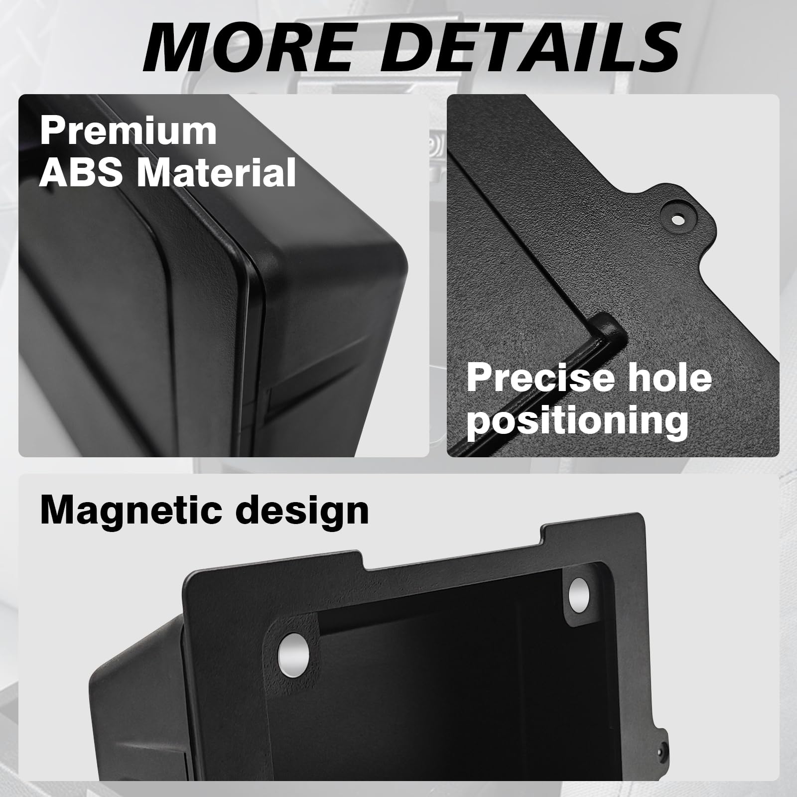 Muslogy center console hidden organizer interior compartment for valuables