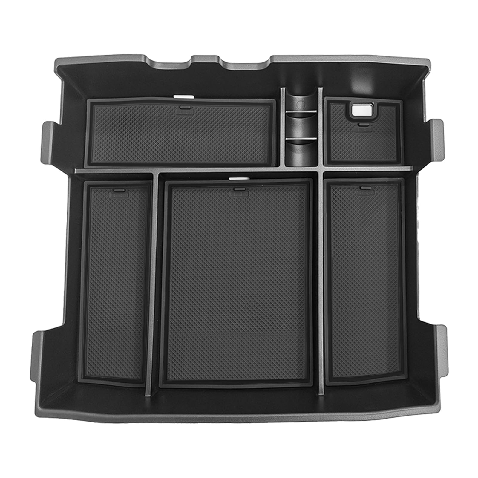 Muslogy hidden storage space adds discreet capacity in the console.