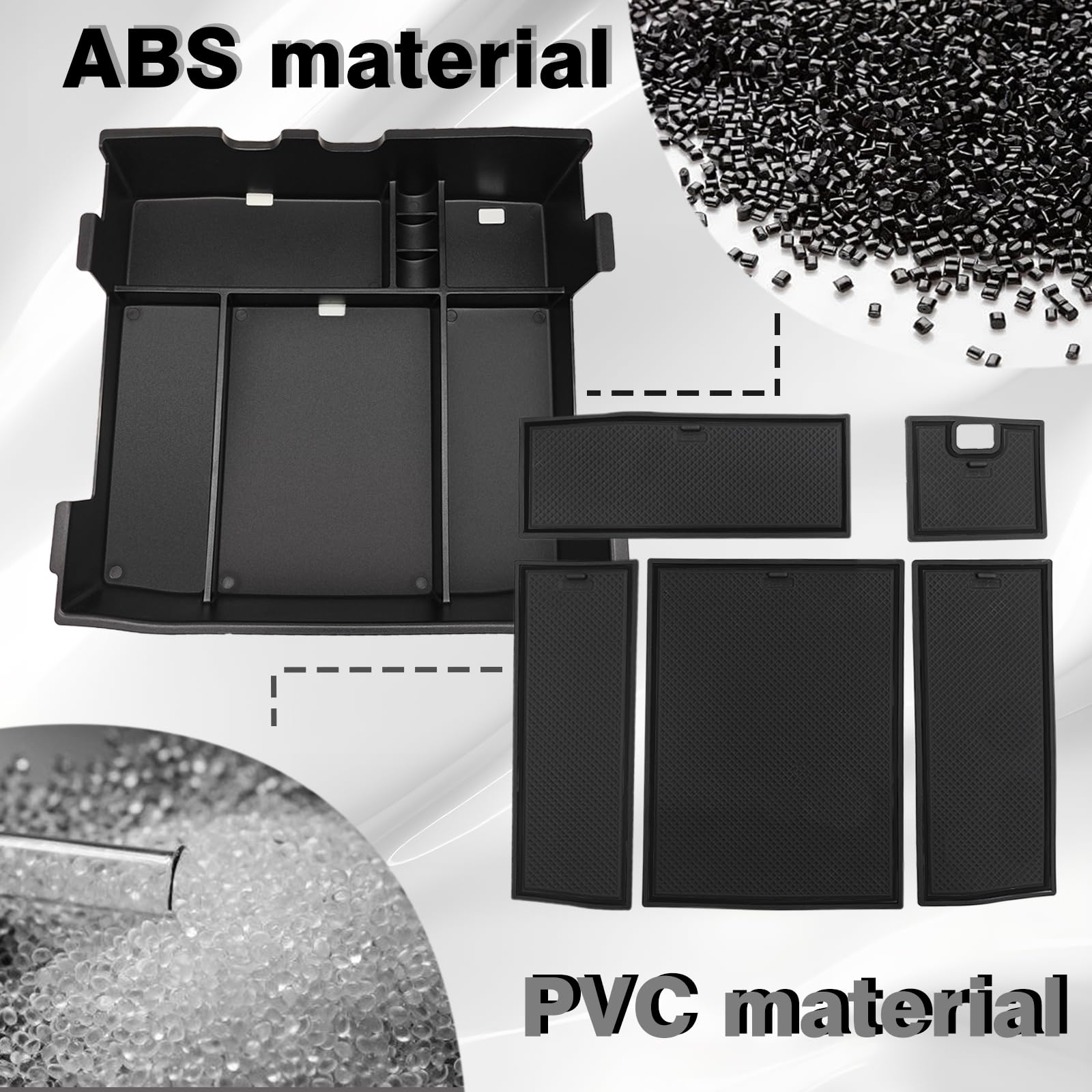 Muslogy PVC insert mats provide odorless, waterproof protection.