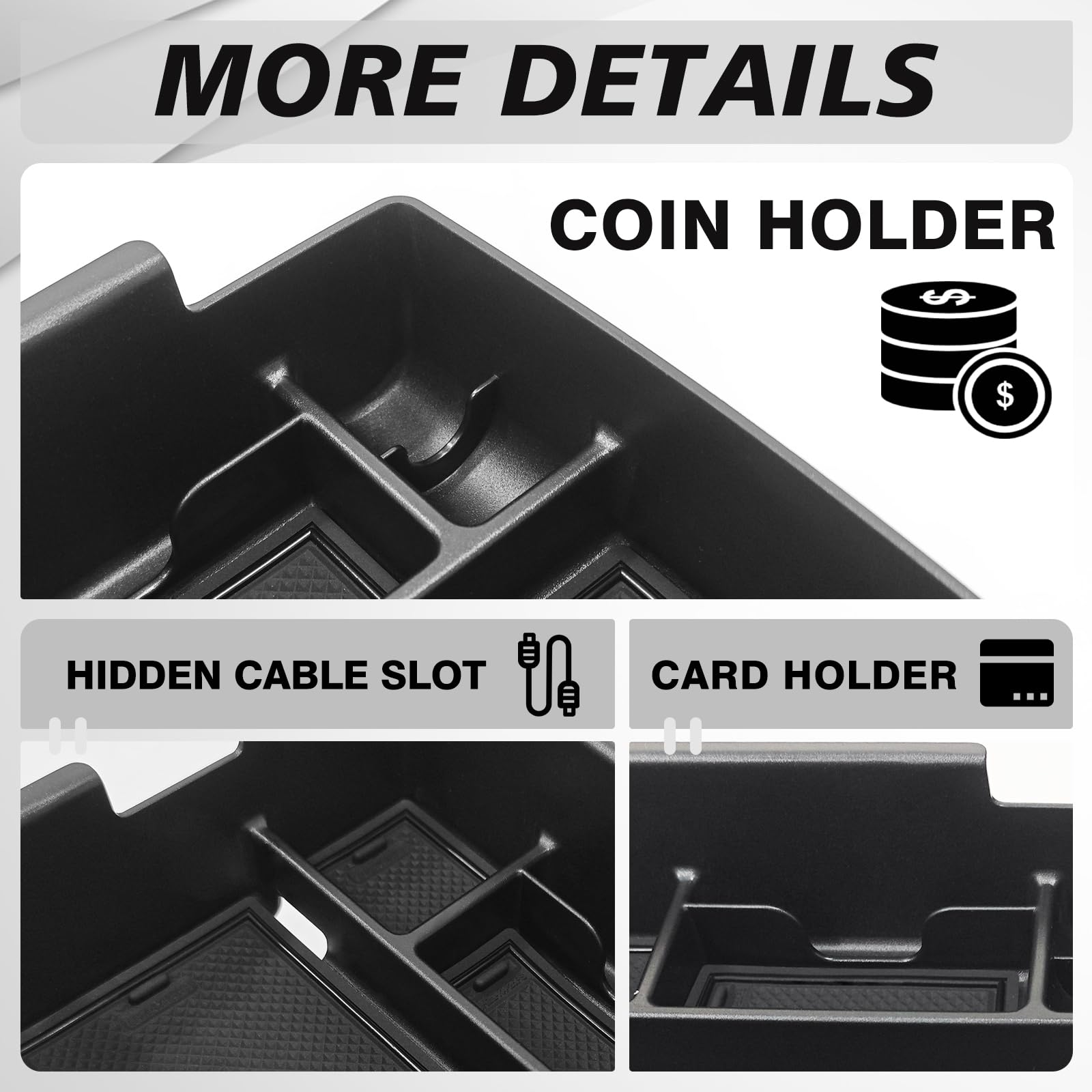 Muslogy tray divider separates items for easy finding