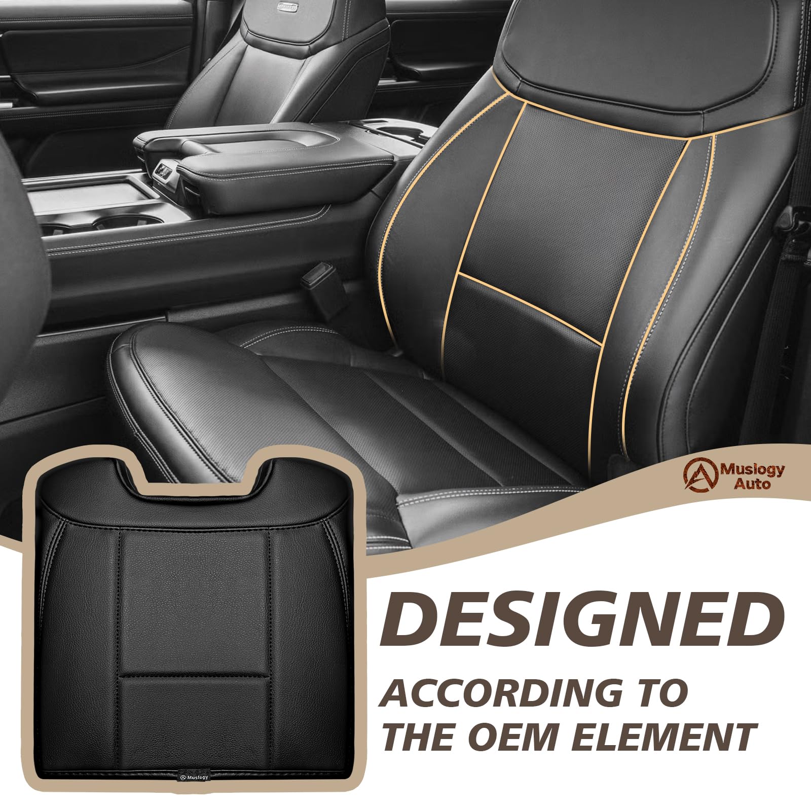Muslogy center-console pad with thick cushion adds comfort for long drives.