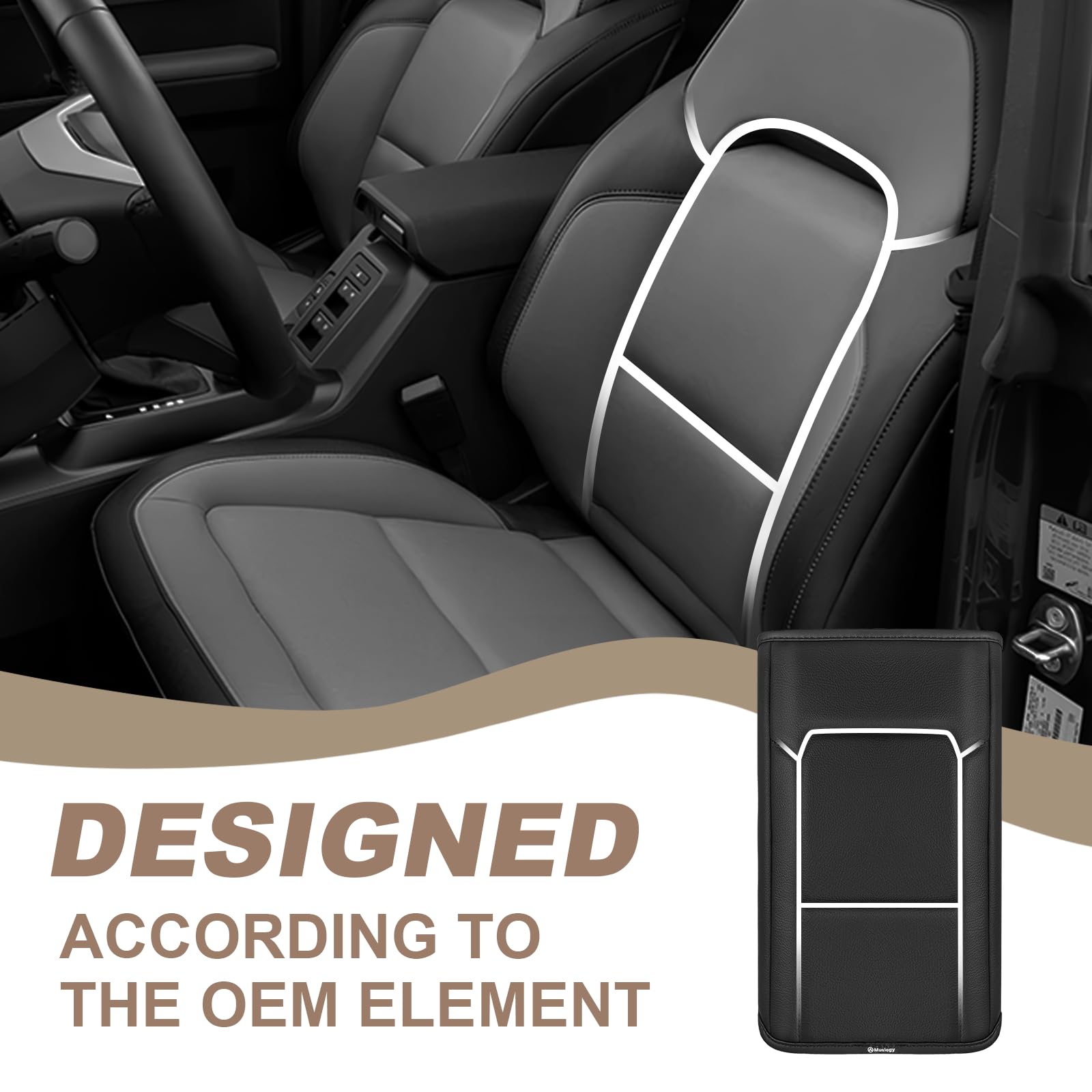 Muslogy center console protection against dirt, paws, and sticky fingers.