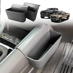 Muslogy left-side console organizer for Colorado/Canyon keeps small items within reach.