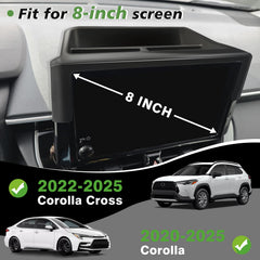 Muslogy Corolla dashboard tray with non-slip insert prevents items from sliding.