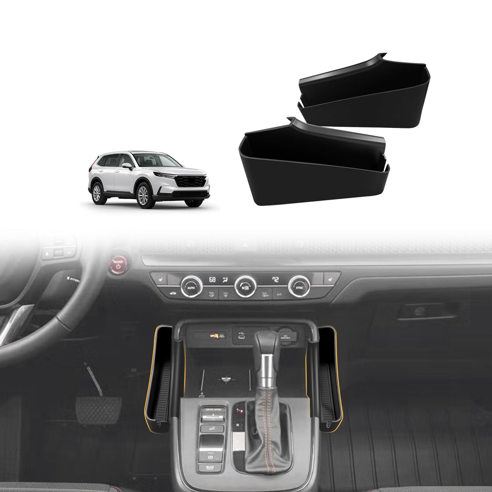 Muslogy CR-V center console left organizer keeps smartphones, coins, and cards within easy reach.