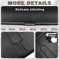 Muslogy armrest pad features easy double-strap installation.