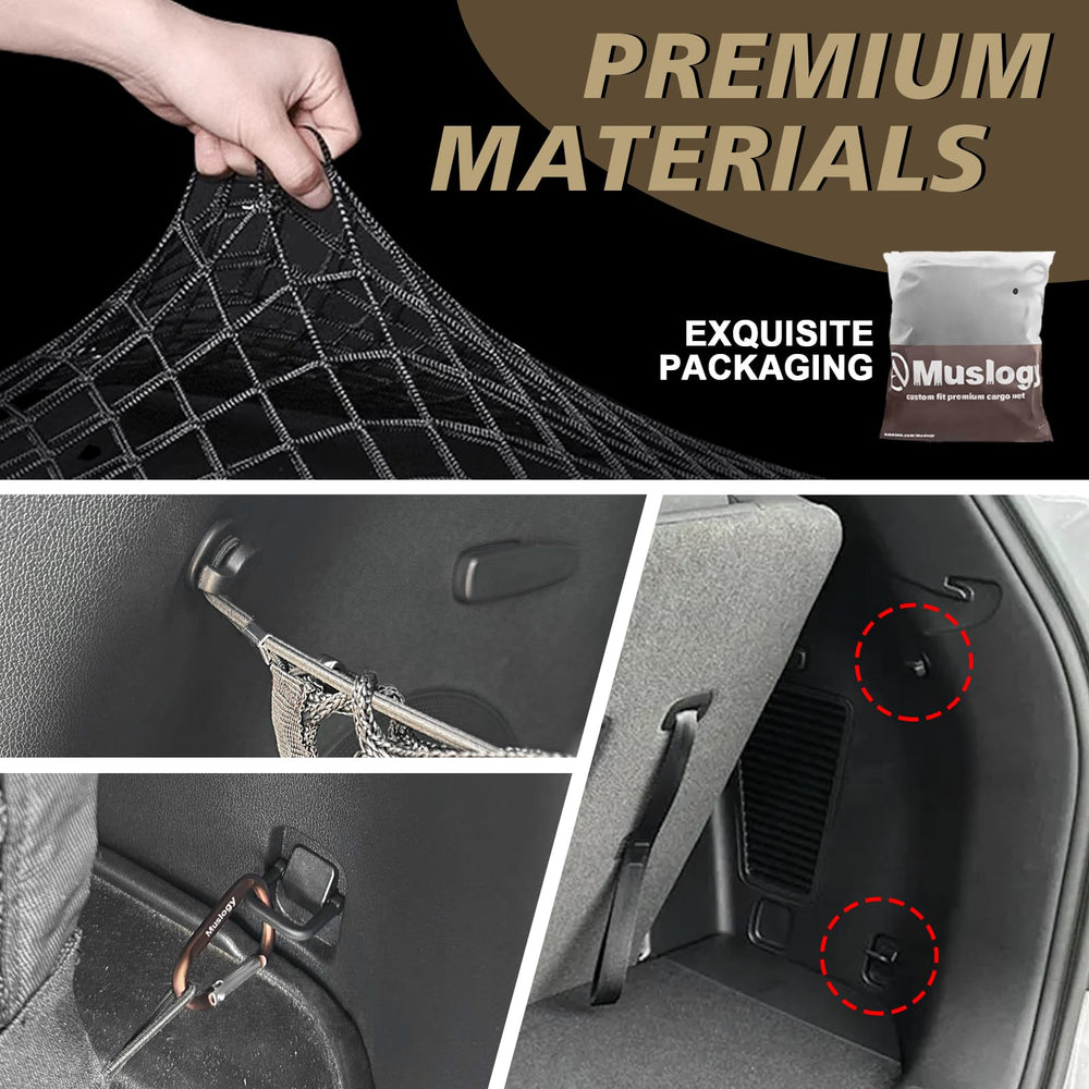 Muslogy heavy-duty metal carabiners ensure strong attachments