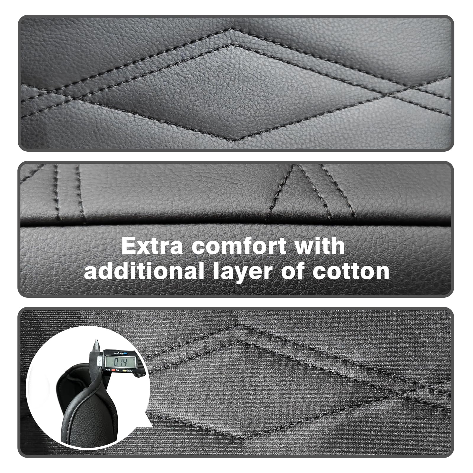 Muslogy interior design match texture blends with the vehicle’s look.