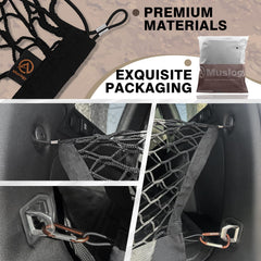 Muslogy LockNflex elastic material secures small items and reduces movement.
