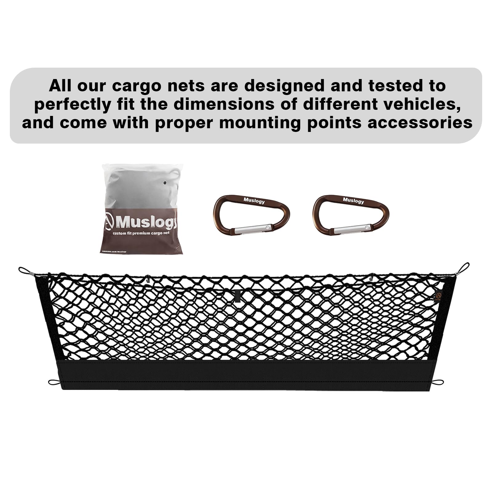 Secure storage on the go prevents shifting while driving with Muslogy.
