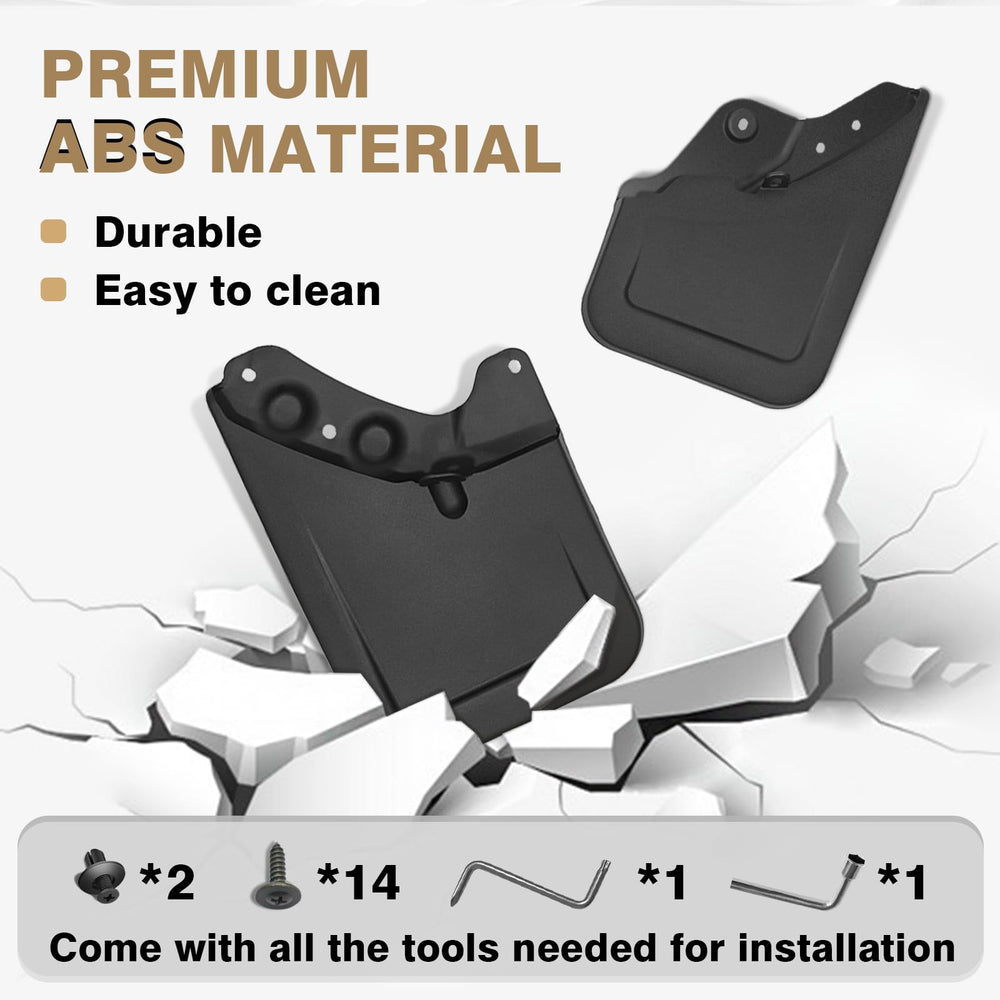 Muslogy Tacoma mud flaps rear left extra-large reduces spray on highways