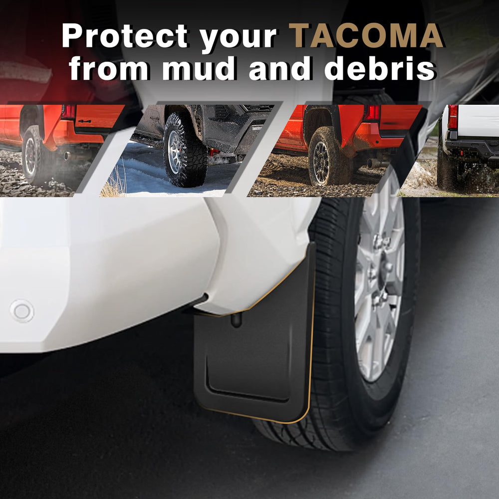 Muslogy Tacoma mud flaps rear right extra-large guards against mud and gravel