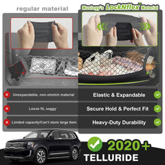 Muslogy Trunk Cargo Net easy-attach to vehicle anchors for quick setup.