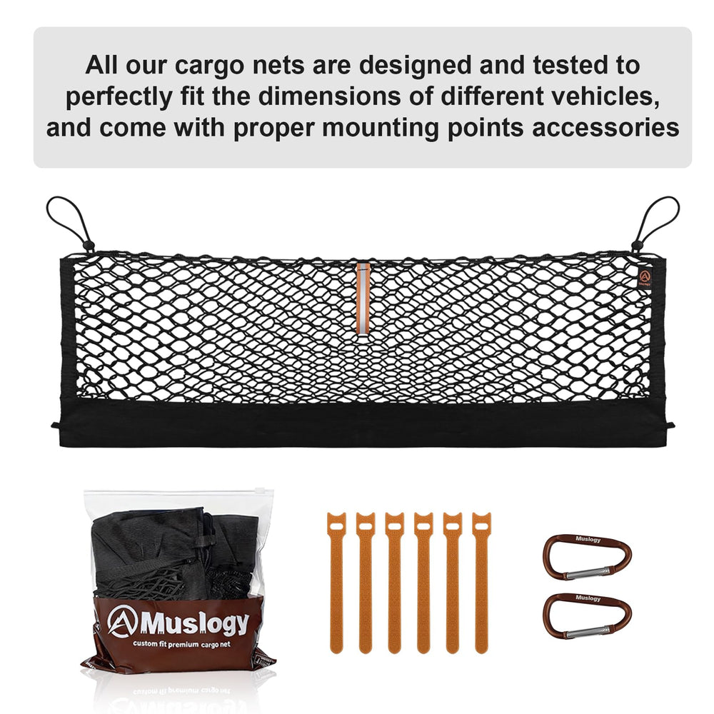 Muslogy trunk net supports groceries and tools during transit.