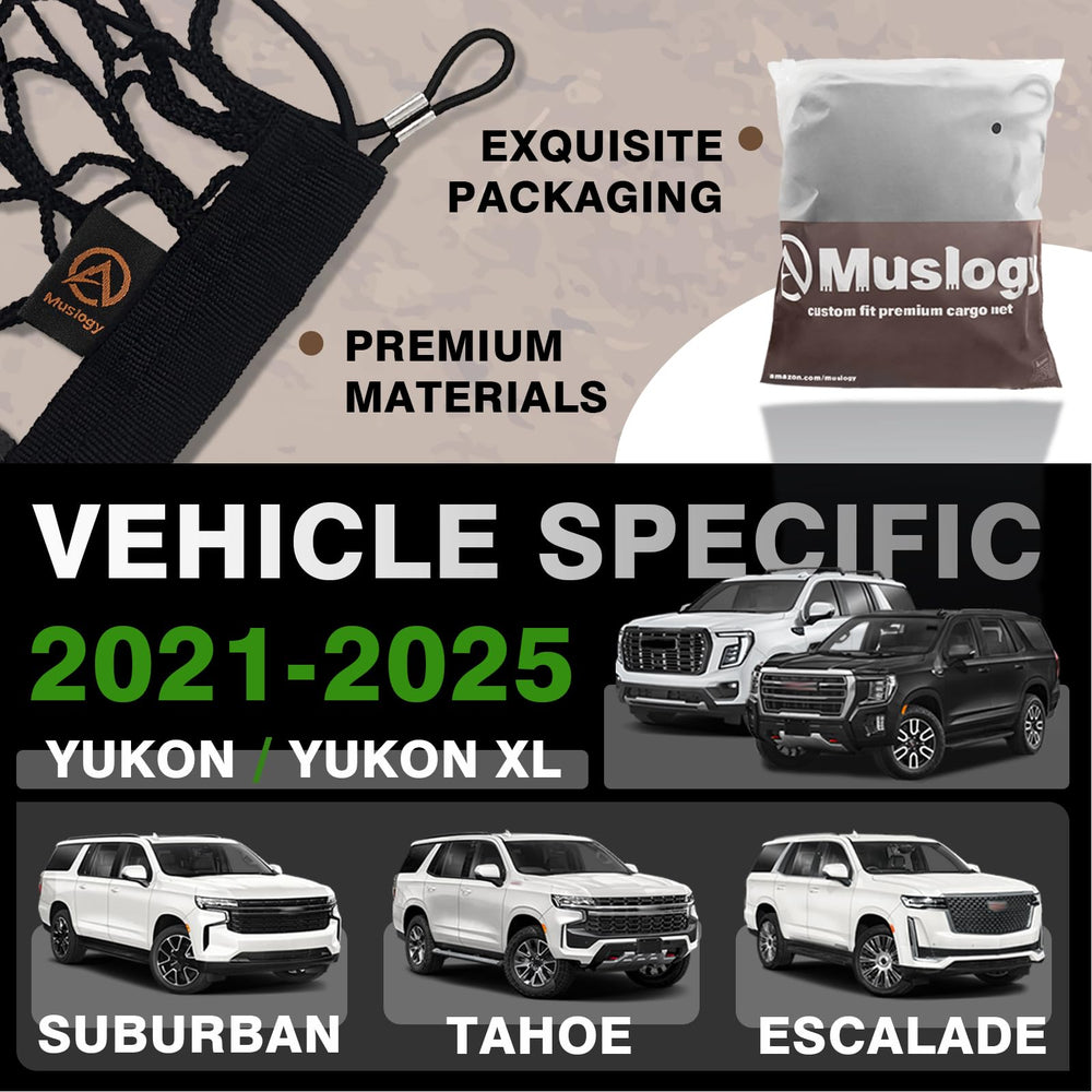 Muslogy trunk net Yukon securement prevents items from rolling