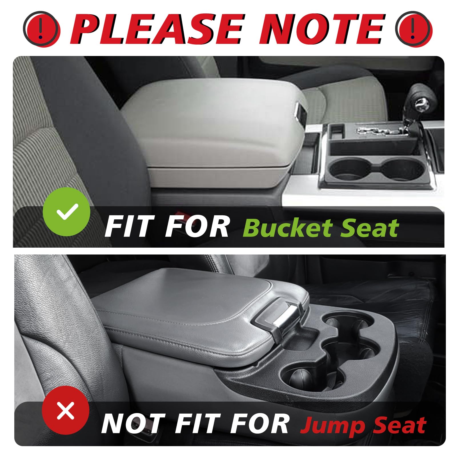 Muslogy vegan leather center console cover adds soft touch and durable protection