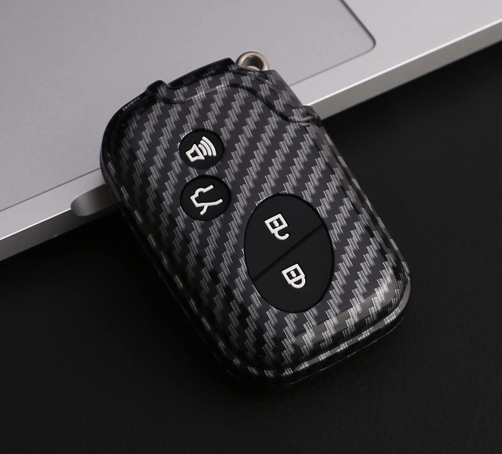 Muxkenper easy-clean design keeps the carbon texture looking new