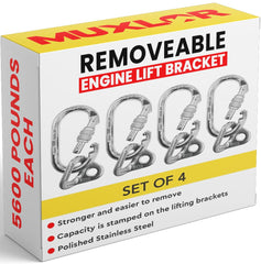 Muxlor crate engine hoist bracket provides secure support during lifts.