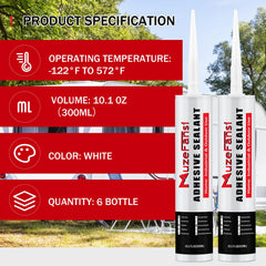 MuzeFansi RV sealant nozzle tube for precise seam application