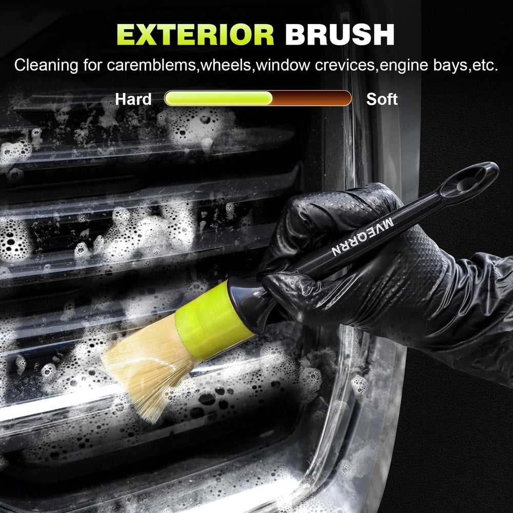 MVEQRRN blue white detail brushes for dashboards and upholstery