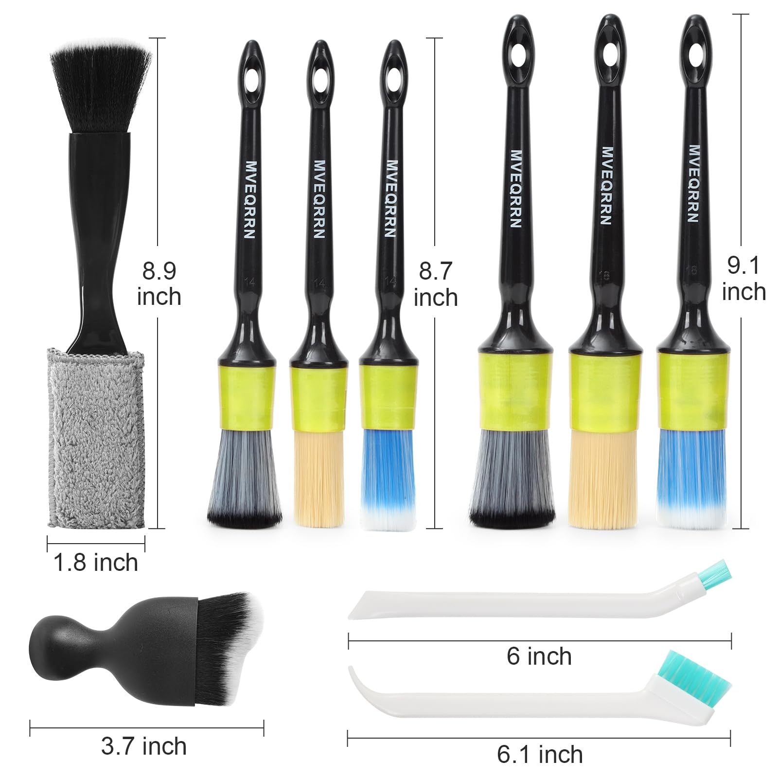 MVEQRRN dual-head vent brush for interior air vent dusting