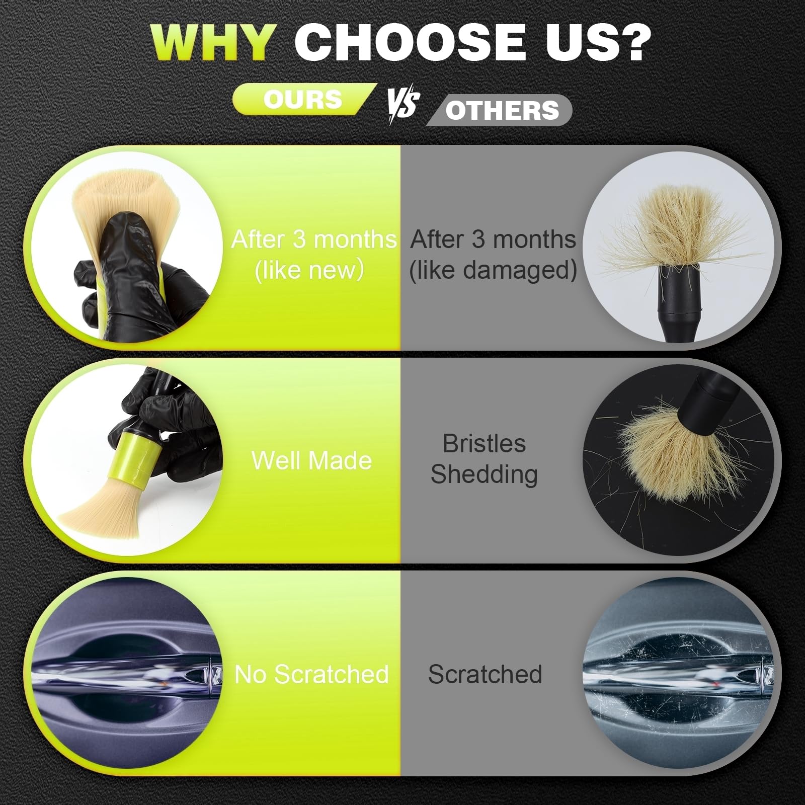 MVEQRRN small deep-clean brushes for tight spaces and fixtures